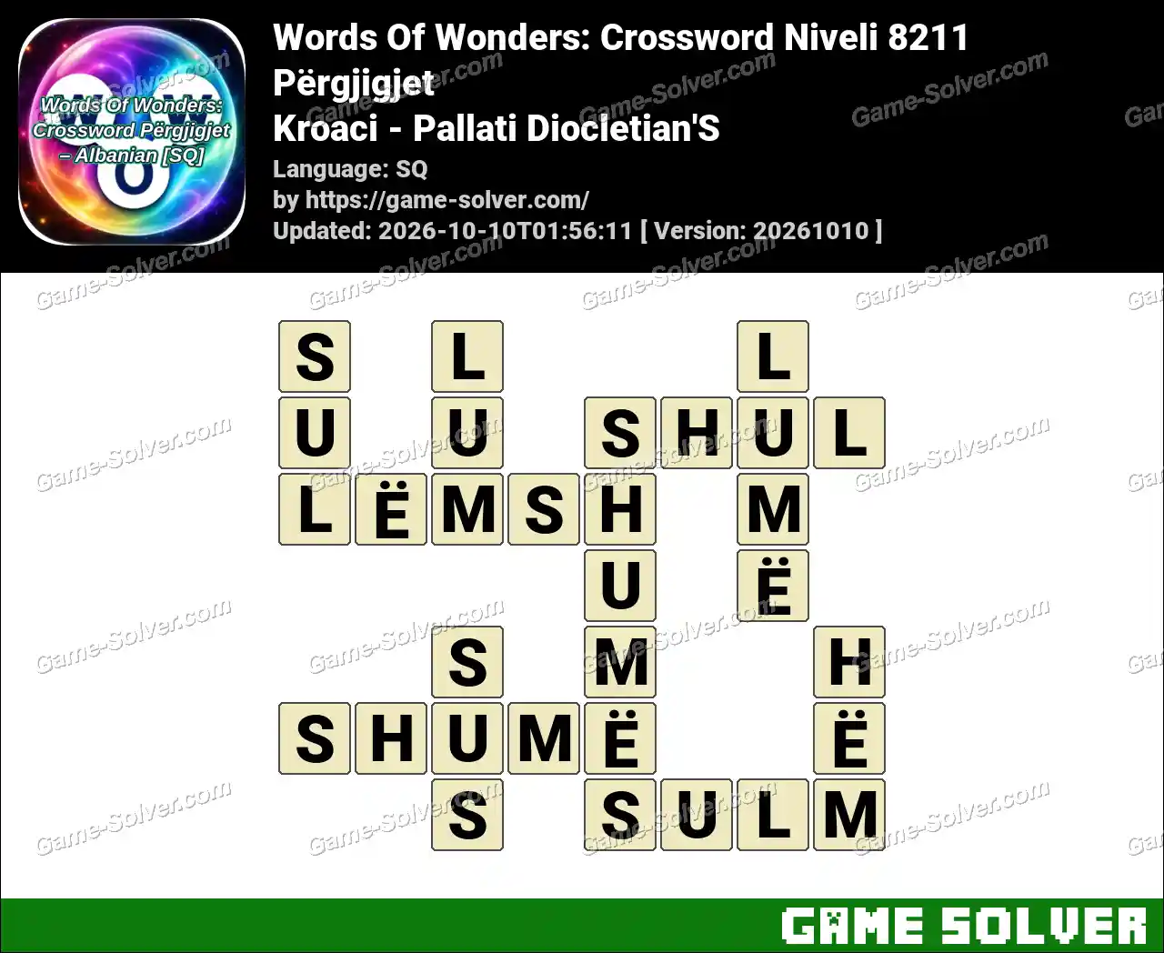 Words Of Wonders: Crossword Niveli 8211 Përgjigjet – Kroaci – Pallati Diocletian’S
